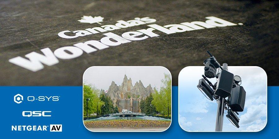 a picture of a picture of a city with a sign that says canada's wonderland